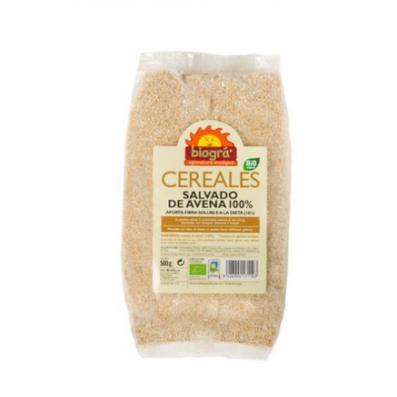 Biogra Salvado de Avena 100% Bio 500 g-1