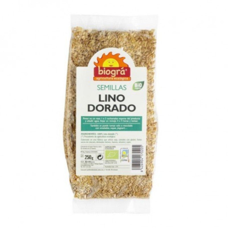 Biogra Semillas de Lino Dorado Bio 250 g-1