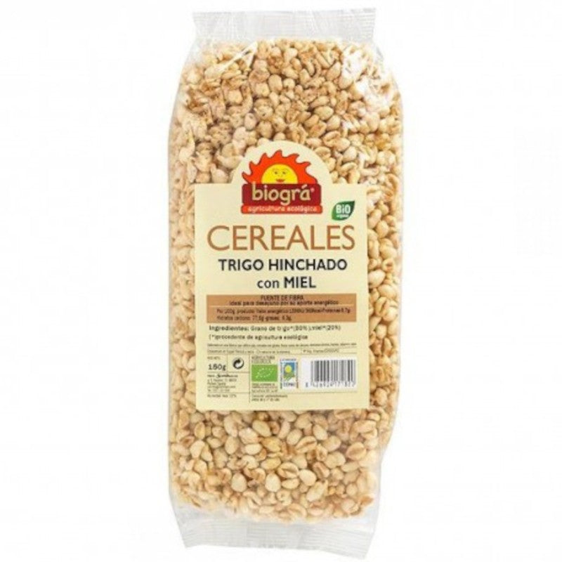 Biogra Trigo Hinchado con Miel Bio 150 g-1