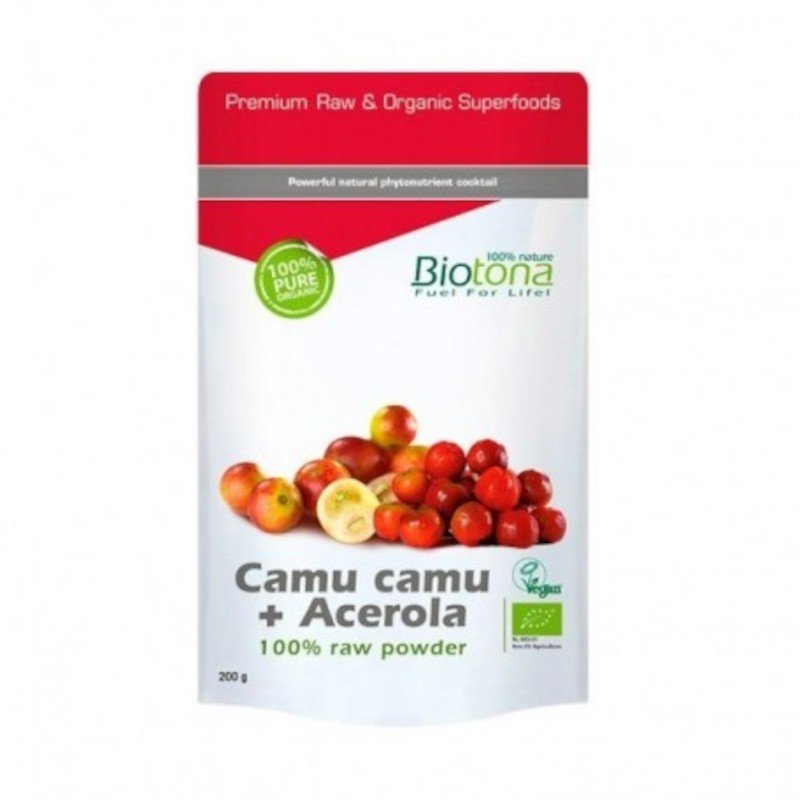 Biotona Polvo de Camu Camu + Acerola Bio 200 g-1