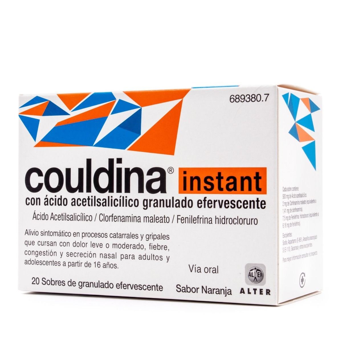 Couldina Instant con Acido Acetilsalicílico 20 Sobres-1