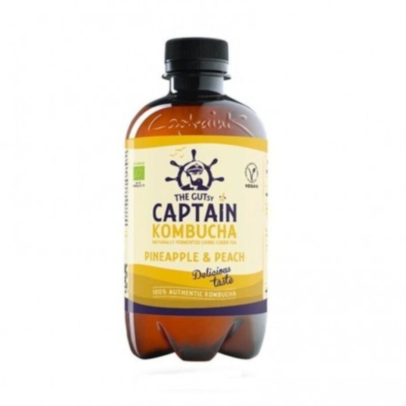 Captain Kombucha Piña y Melocotón Bio 400 ml-1