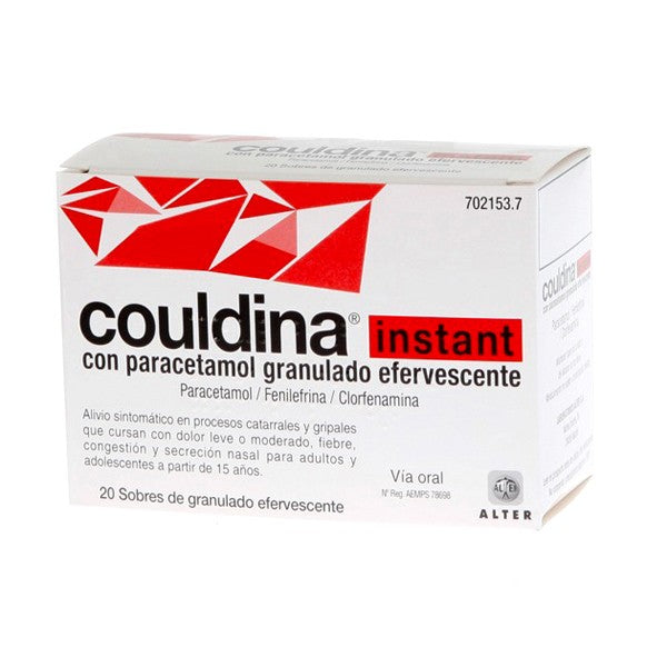 Couldina Instant con Paracetamol 20 Sobres-1