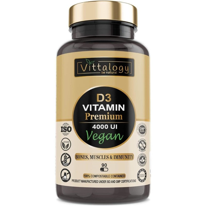 Vittalogy Vitamina D3 Premium Vegan 90 Cápsulas-1
