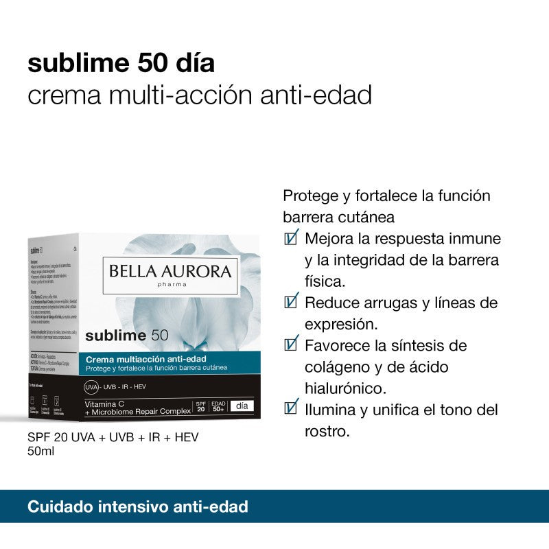 BELLA AURORA Sublime 50 Crema Multiacción Día SPF20 50ml-3