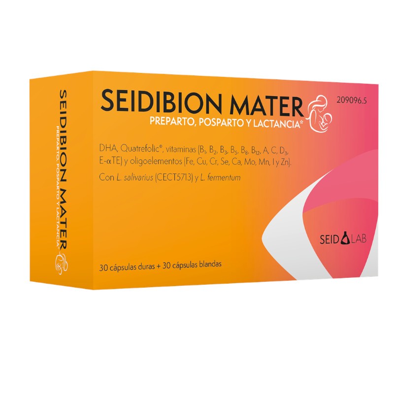 SEIDIBION MATER Preparto Postparto y Lactancia 30 Comprimidos + 30 caps-1