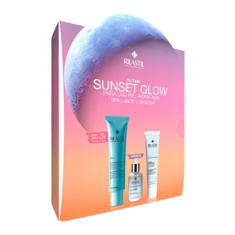 Rilastil Sunset Glow: Mascarilla 75ml + Sérum 15ml + Gel Crema 40ml-1