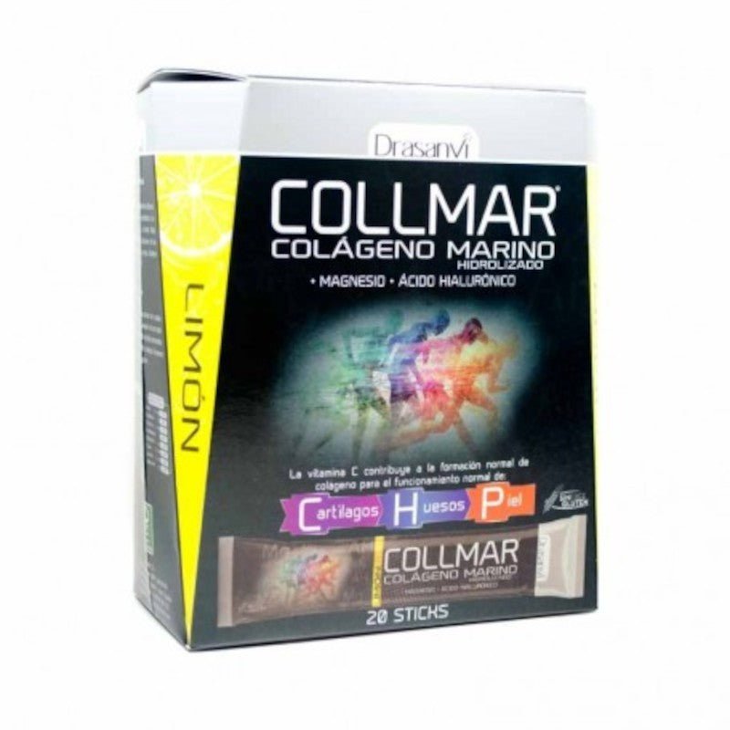 Drasanvi Collmar Colágeno Marino, Magnesio, Ácido Hialurónico Sabor Limón 20 Sticks-1