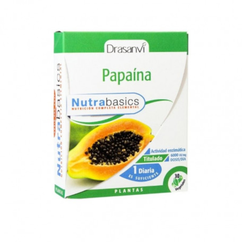 Drasanvi Nutrabasics Papaína 30 Cápsulas-1