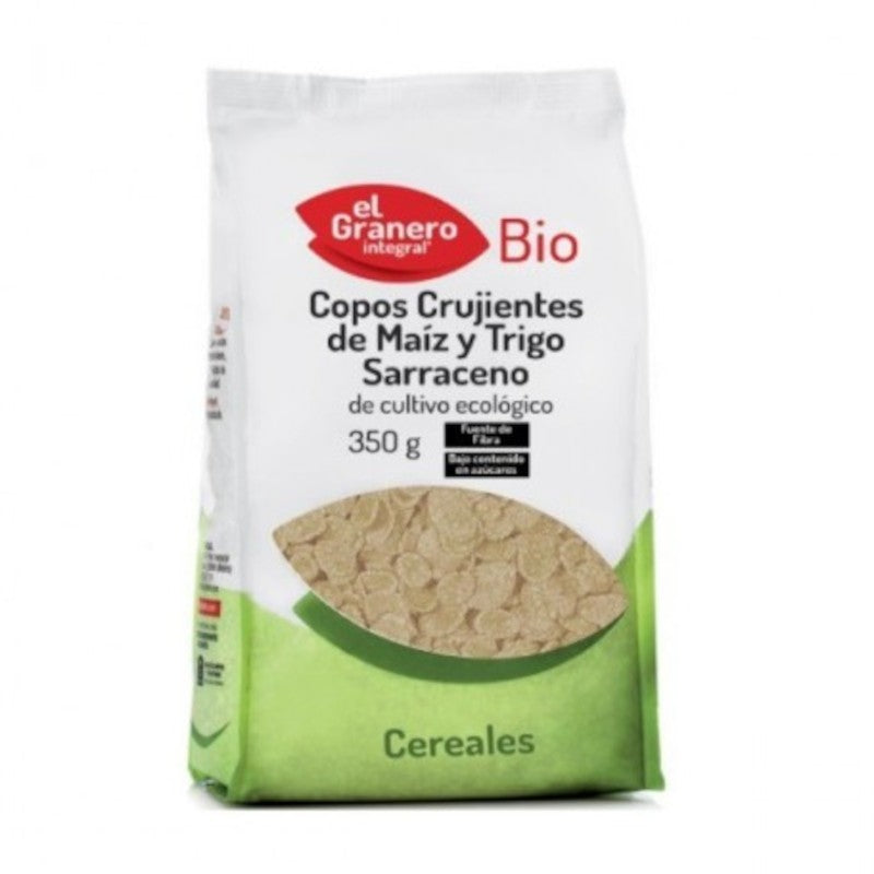 El Granero Integral Copos Crujientes de Maíz y Trigo Sarraceno Bio 350 g-1