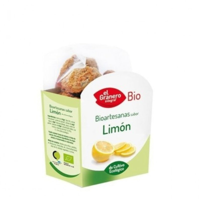 El Granero Integral Galletas Artesanas Sabor Limón con Chía Bio 250 g-1