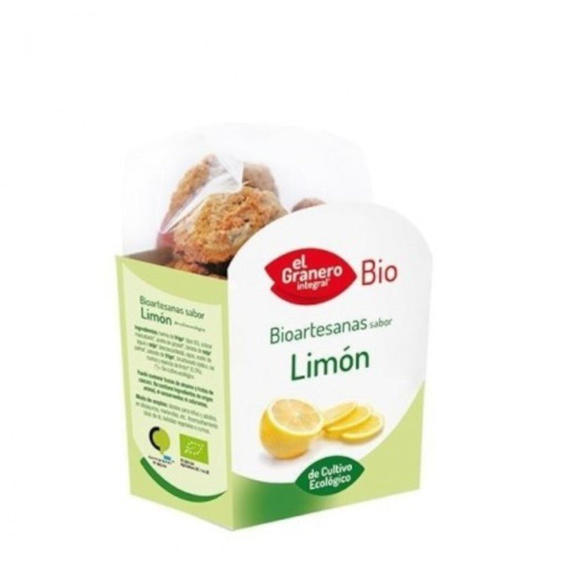 El Granero Integral Galletas Artesanas Sabor Limón con Chía Bio 250 g-1