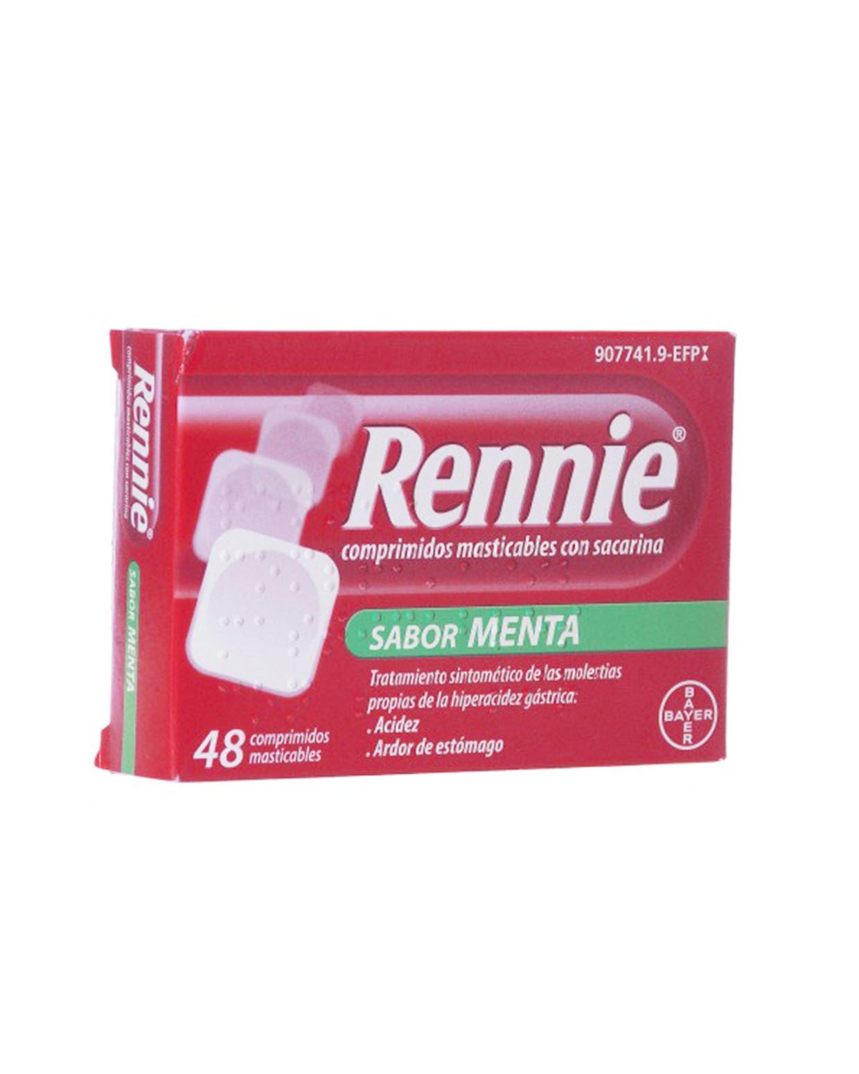 Rennie con Sacarina 48 Comprimidos Masticable-1
