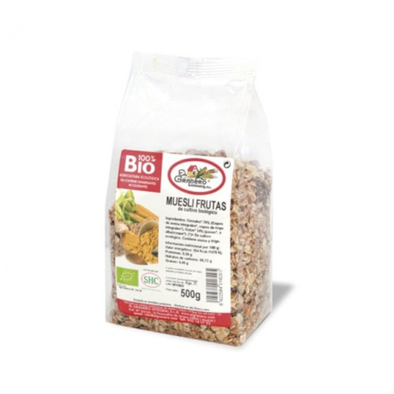 El Granero Integral Muesli Frutas Bio 500 g-1