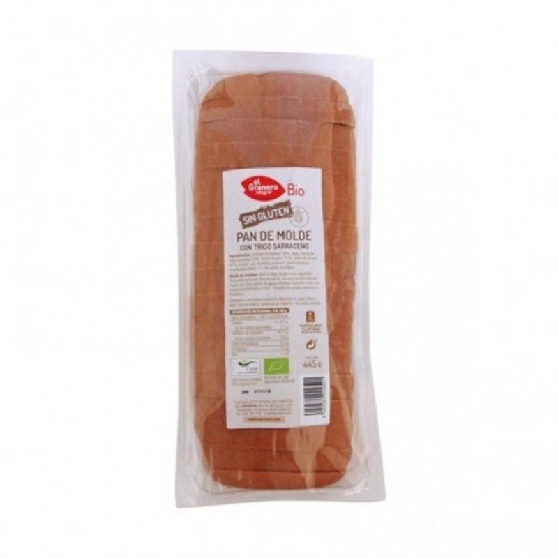 El Granero Integral Pan de Molde con Trigo Sarraceno Sin Gluten Bio 445 g-1