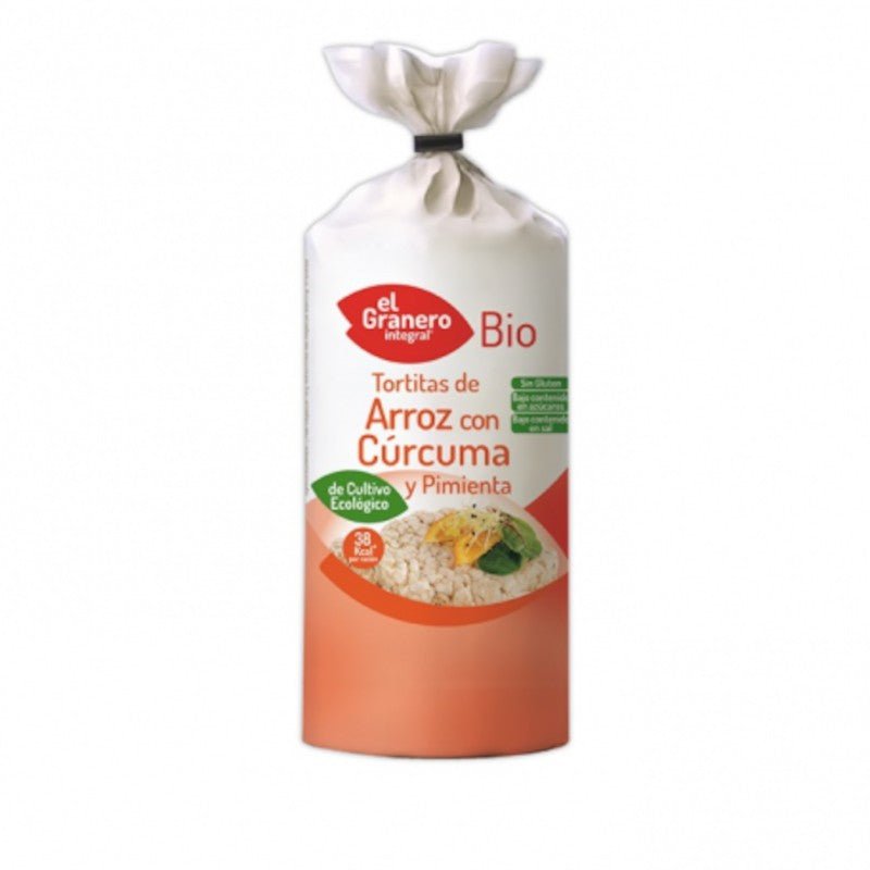 El Granero Integral Tortitas de Arroz con Cúrcuma y Pimienta Bio 115 g-1
