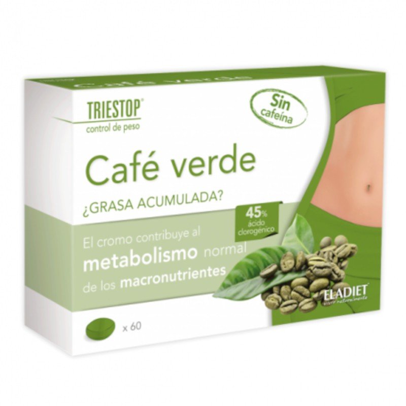 Eladiet Triestop Café Verde 60 Comprimidos-1