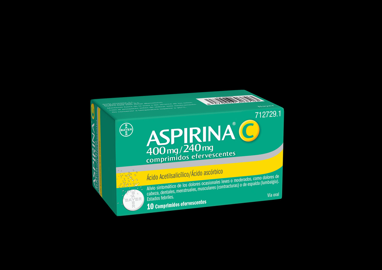 BAYER Aspirina C 10 comprimidos efervescentes.-1