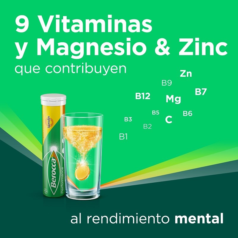 BEROCCA Performance Naranja 30 Comprimidos Efervescentes-8