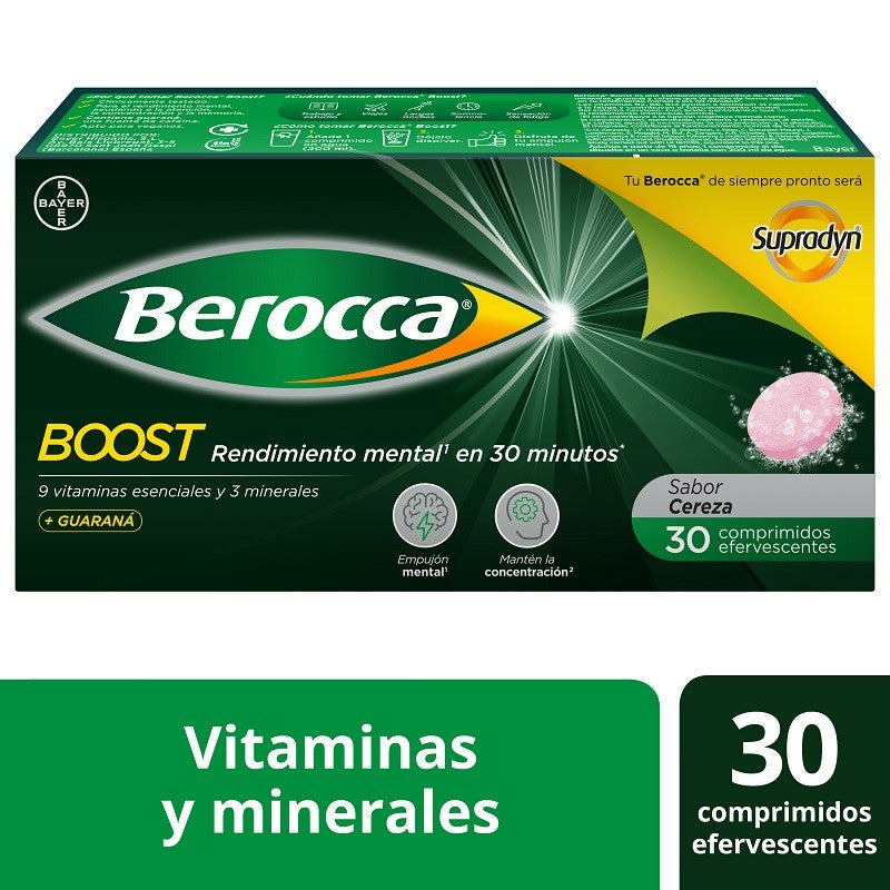 BEROCCA BOOST Guaraná 30 Comprimidos Efervescentes-2