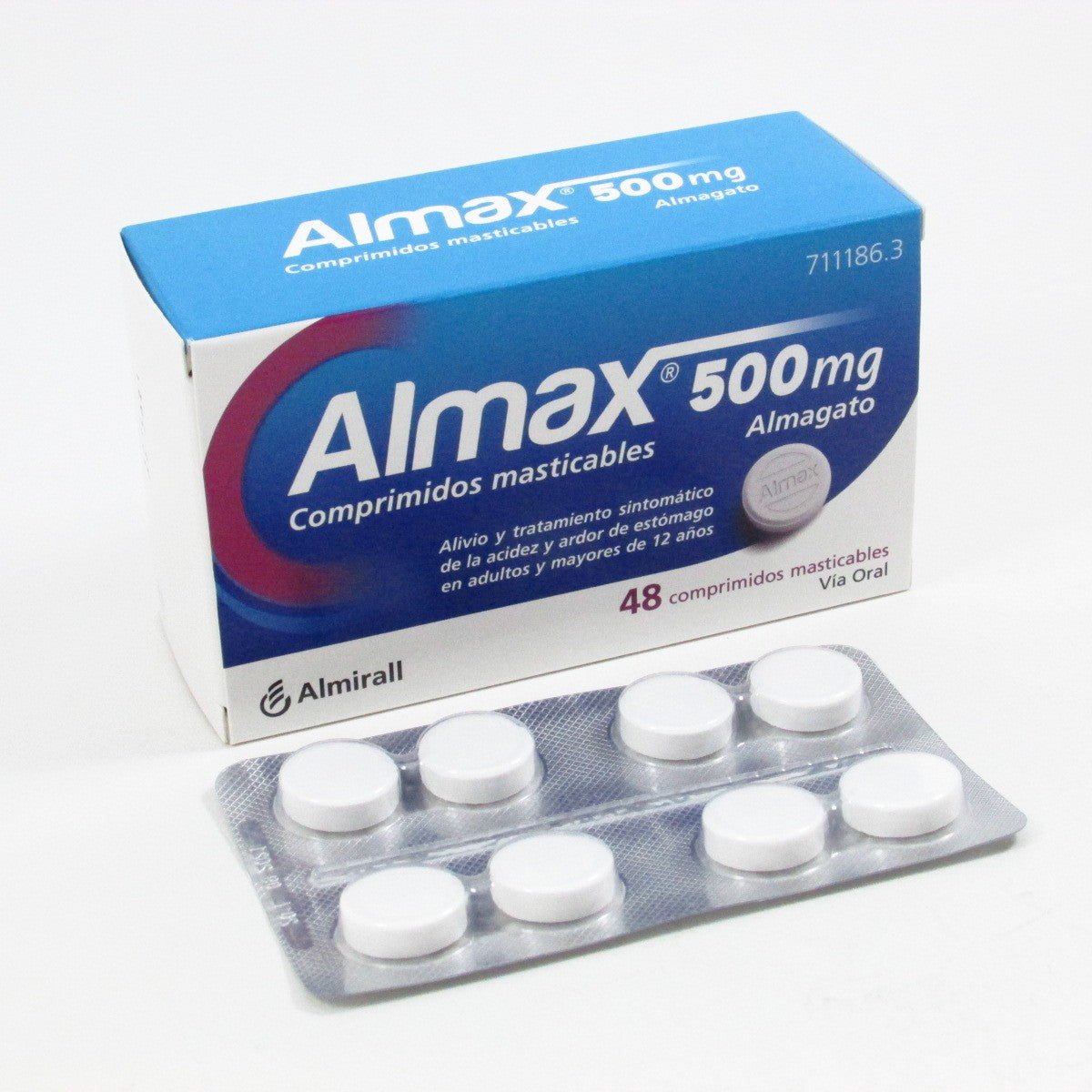 ALMAX 500MG 48 Comprimidos Masticables-1