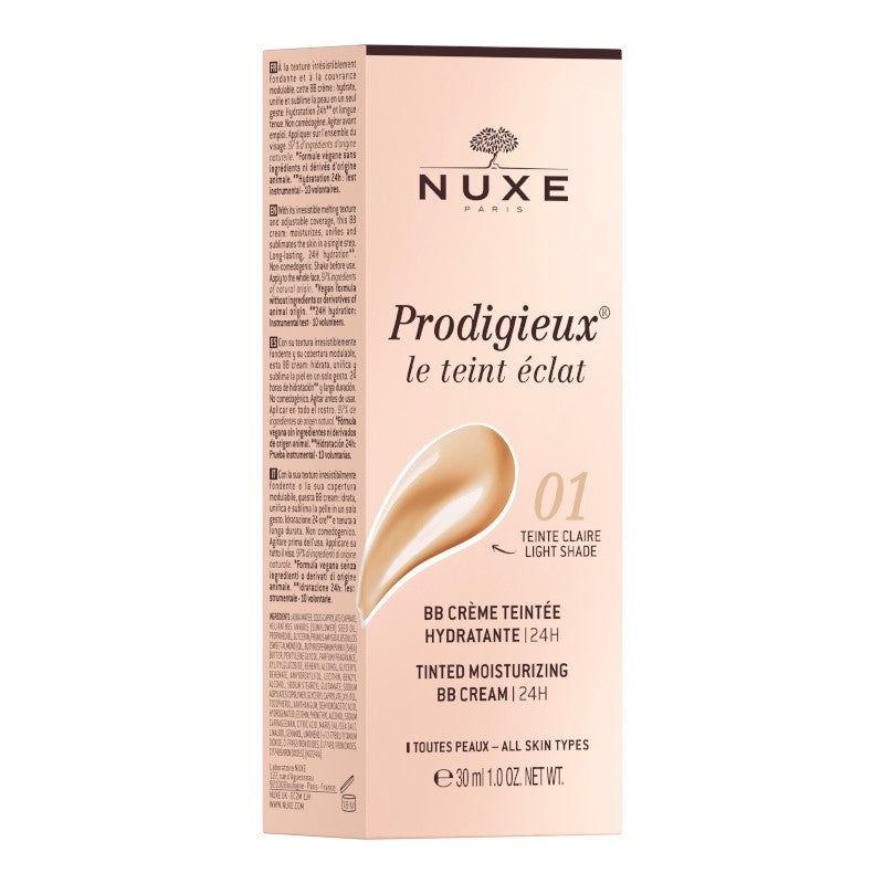 Nuxe Prodigieux BB Cream Hidratante con Color le teint éclat Tono Claro 30ml-2