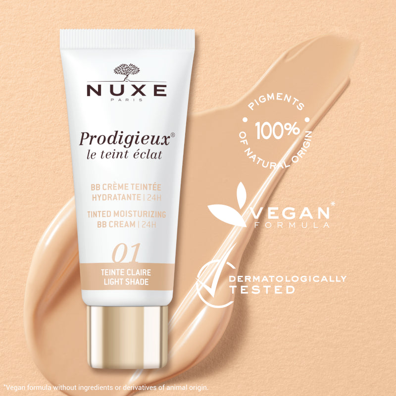 Nuxe Prodigieux BB Cream Hidratante con Color le teint éclat Tono Claro 30ml-3
