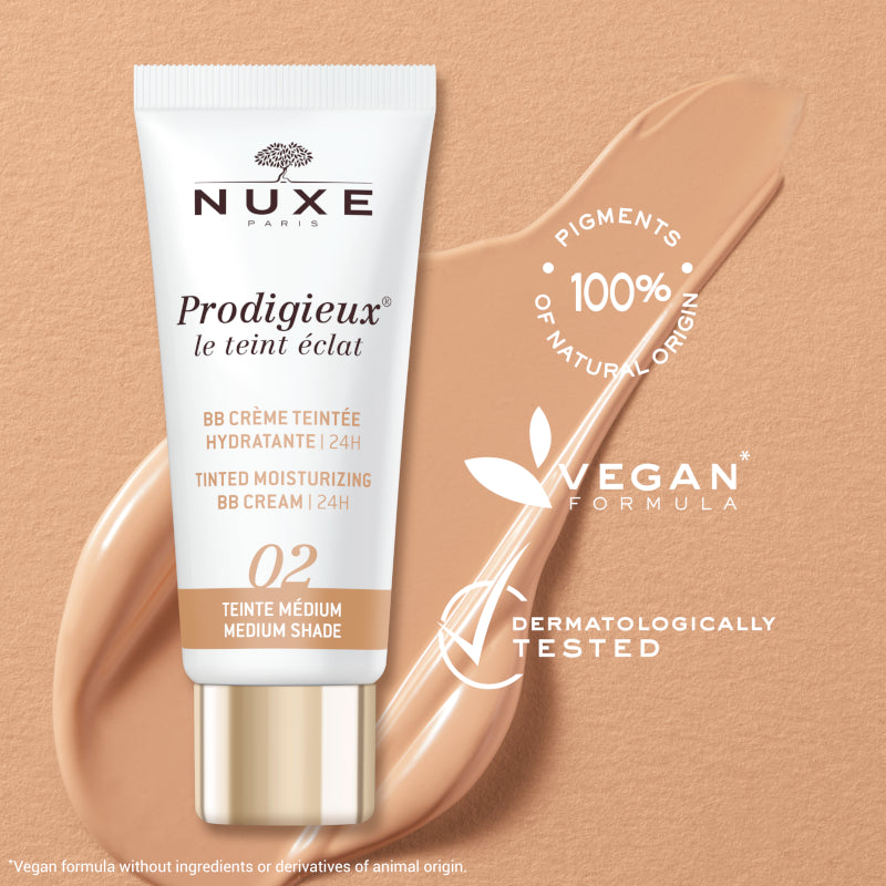 Nuxe Prodigieux BB Cream Hidratante con Color le teint éclat Tono Medio 30ml-3