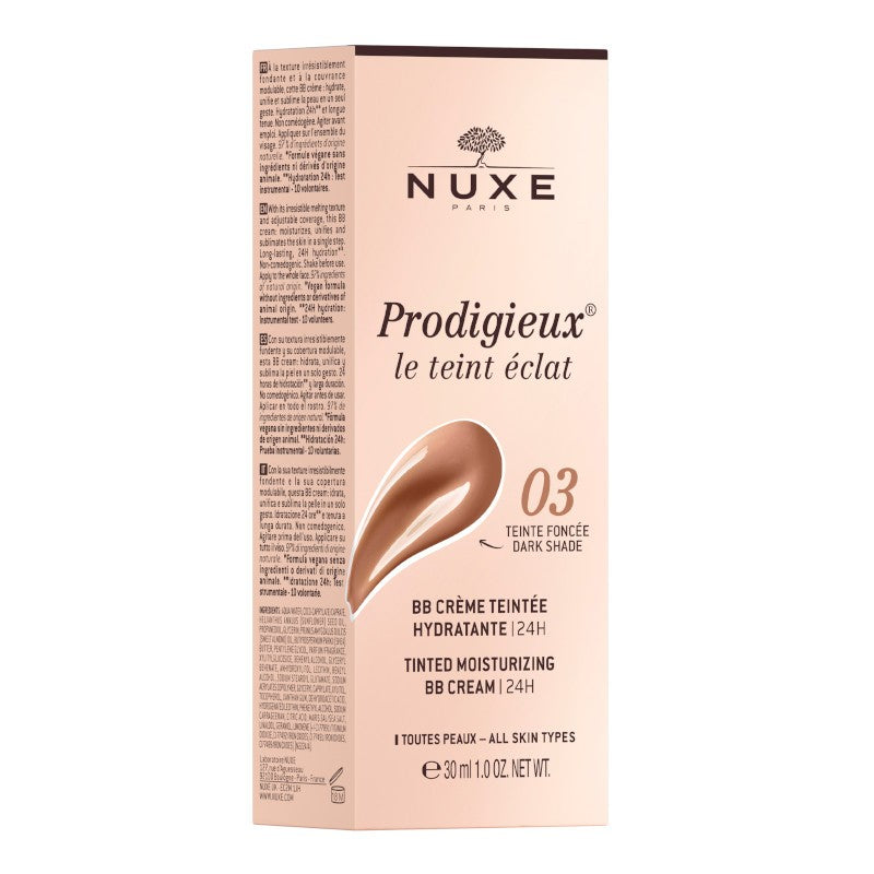 Nuxe Prodigieux BB Cream Hidratante con Color Le Teint Èclat Tono Oscuro 30ml-2