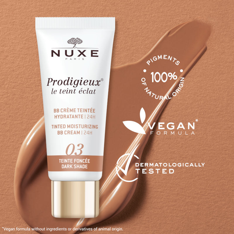 Nuxe Prodigieux BB Cream Hidratante con Color Le Teint Èclat Tono Oscuro 30ml-3