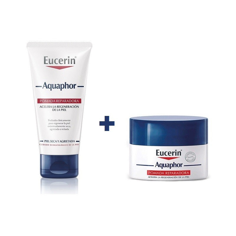 EUCERIN Aquaphor Pomada Reparadora 45g + Bálsamo Nariz y Labios 7g-1