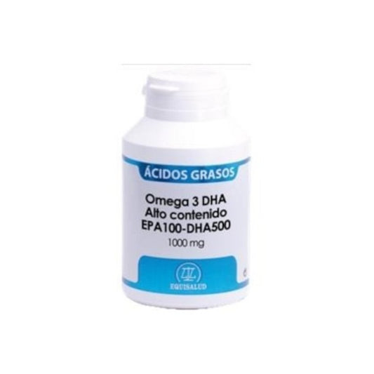 Equisalud Omega 3 DHA Alto contenido (EPA 100 - DHA 500) 1000 mg 120 Cápsulas-1