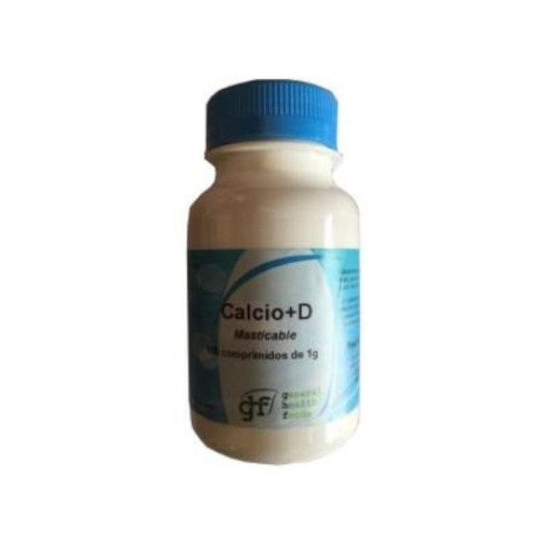 Ghf Calcio + Vitamina D 1000 mg 100 Comprimidos Masticables-1