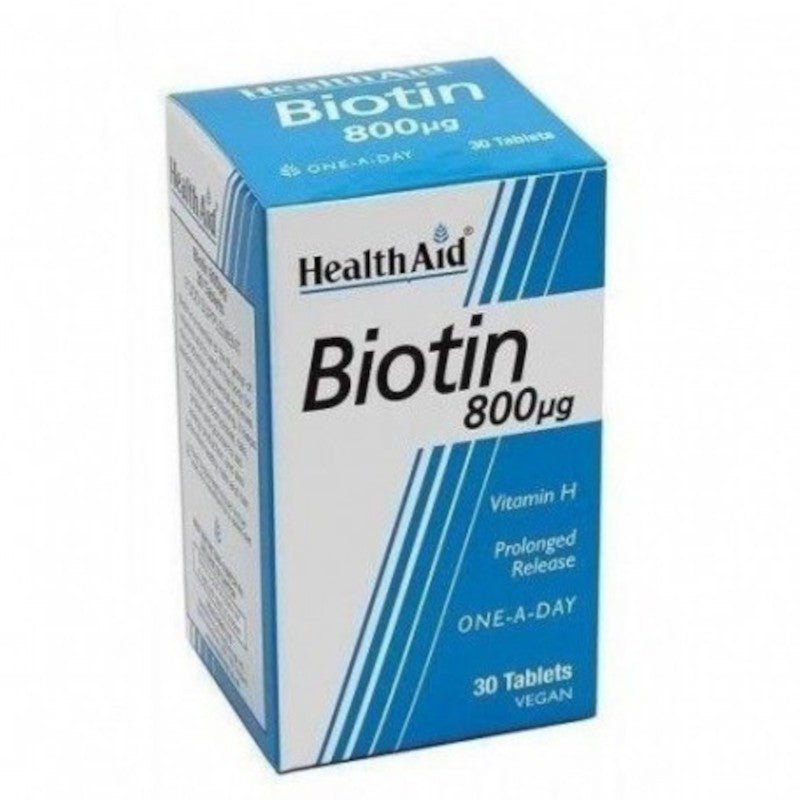 Health Aid Biotina 800 mcg 30 Comprimidos-1