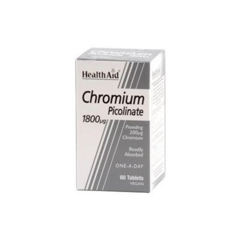 Health Aid Cromo (Picolinato) 200 mcg 60 Comprimidos-1