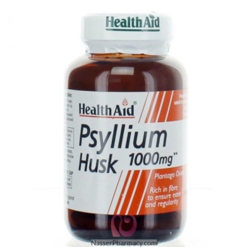 Health Aid Fibra de Cáscara de Psyllium 60 Cápsulas-1