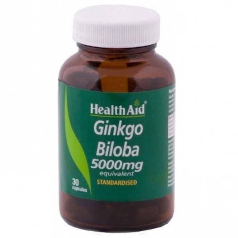 Health Aid Ginkgo Biloba 5000 mg 30 Cápsulas-1