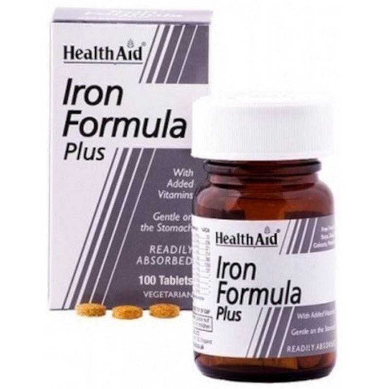 Health Aid Hierro Complex (Iron Formula) 100 Comprimidos-1