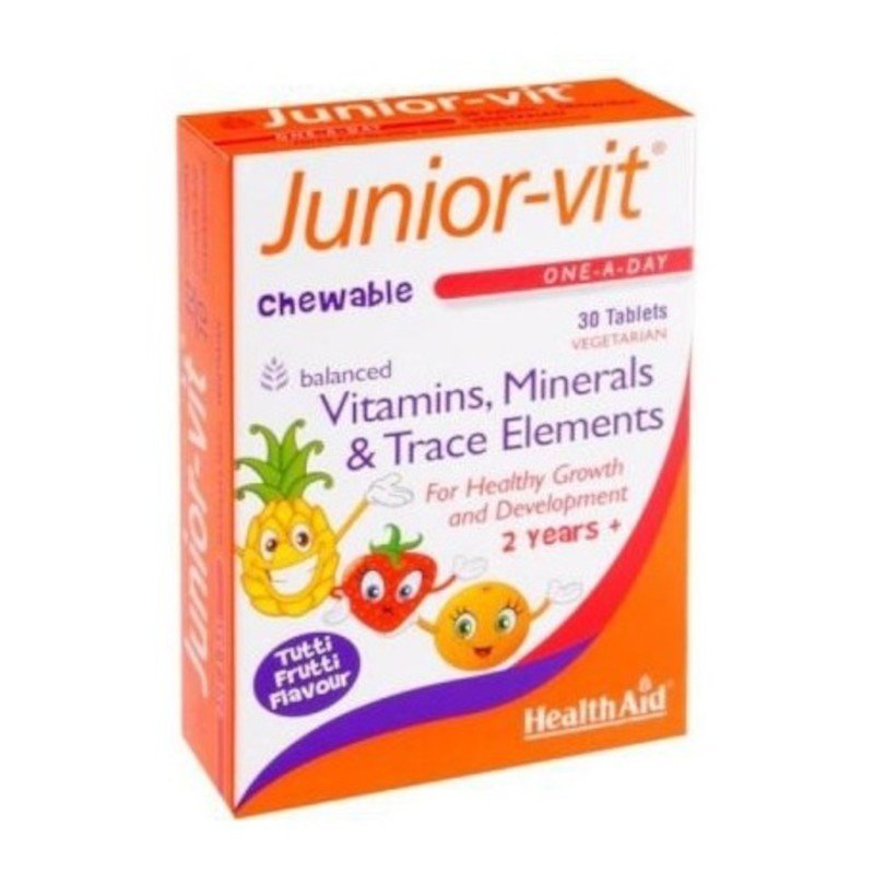 Health Aid Junior-Vit 30 Comprimidos Masticables-1