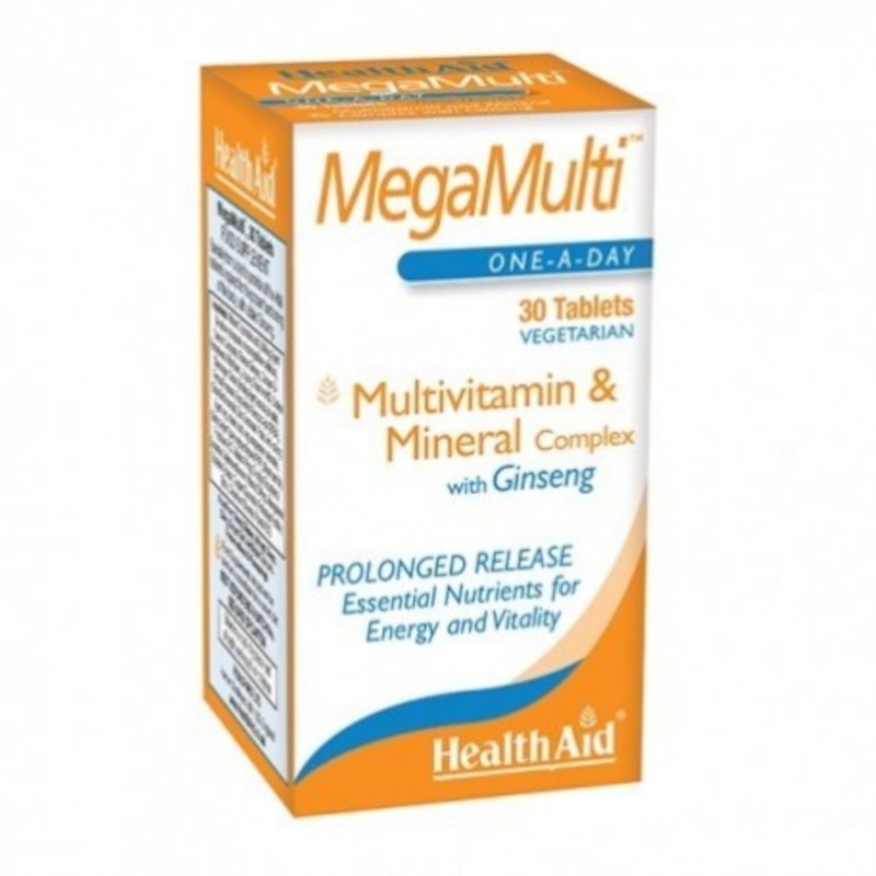 Health Aid MegaMulti con Ginseng 30 Comprimidos-1