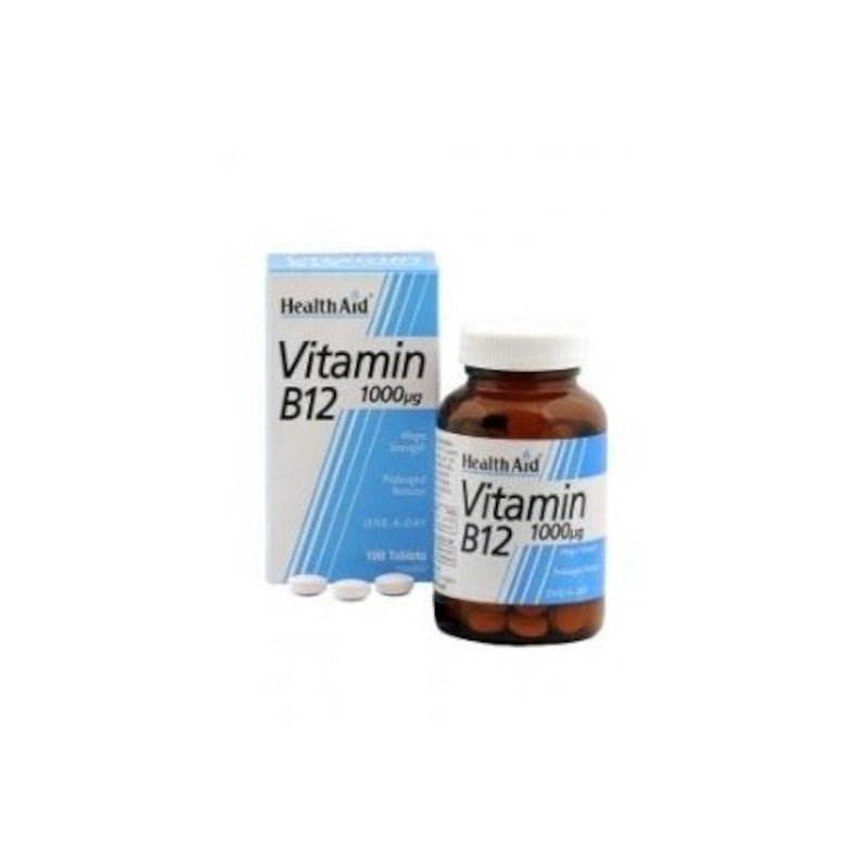 Health Aid Vitamina B12 1000 mcg 100 Comprimidos-1