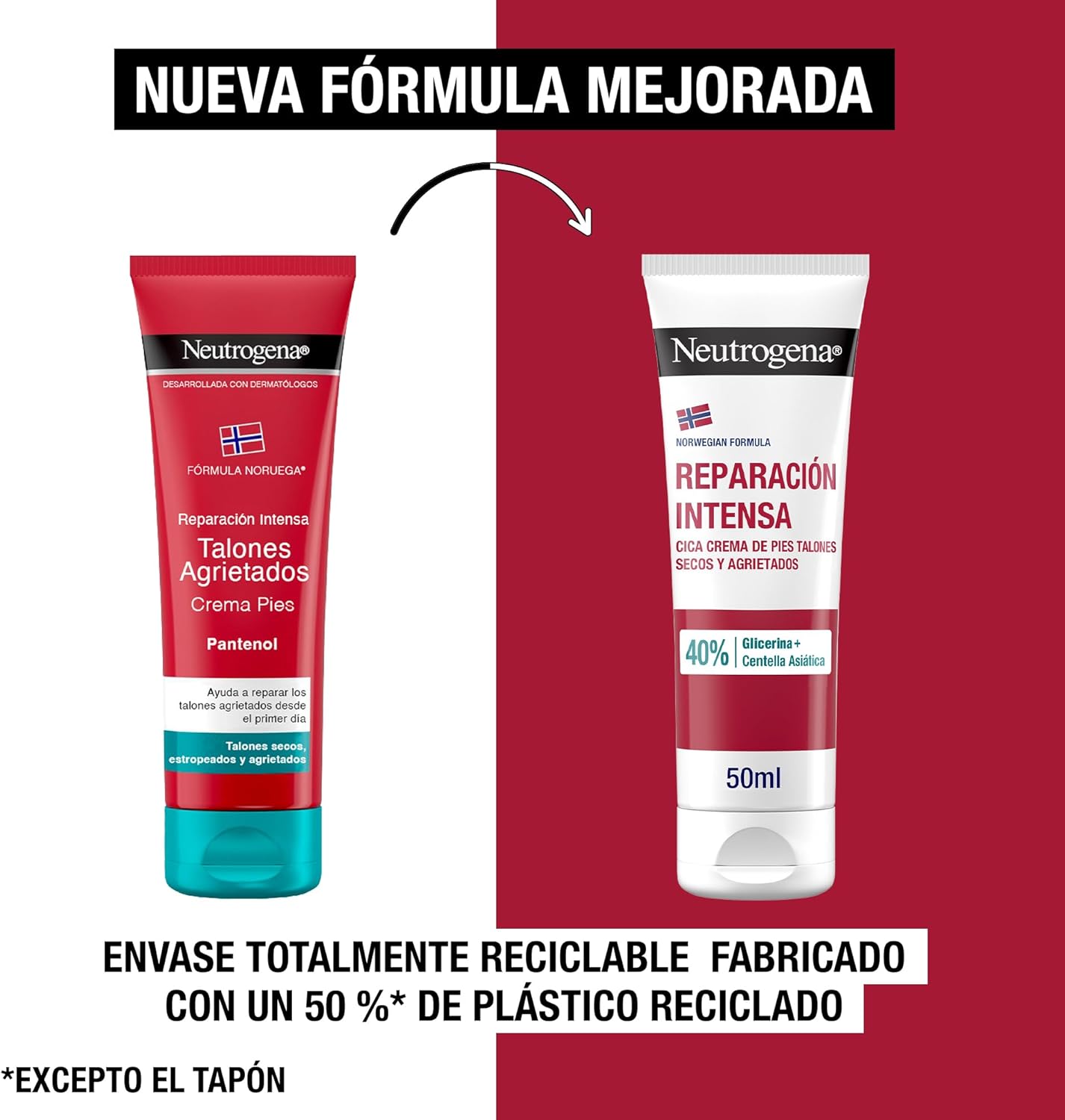 NEUTROGENA Crème Pieds Talons Crevassés 50 ml