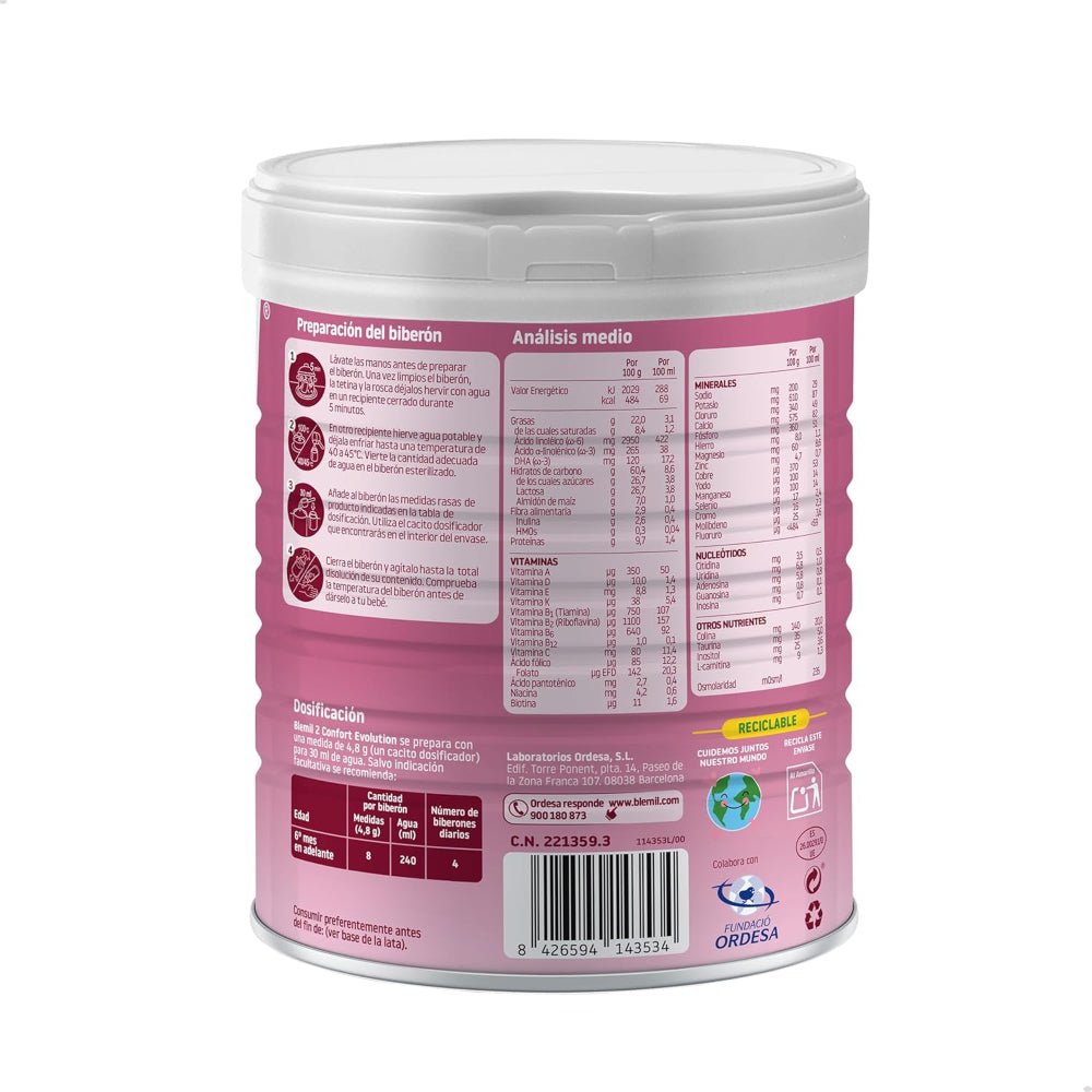 Blemil 2 Confort Evolution 800 g ES