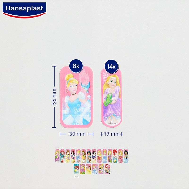 HANSAPLAST Tiritas Infantiles Princesas Disney + Mickey Mouse 20+20 apósitos-4