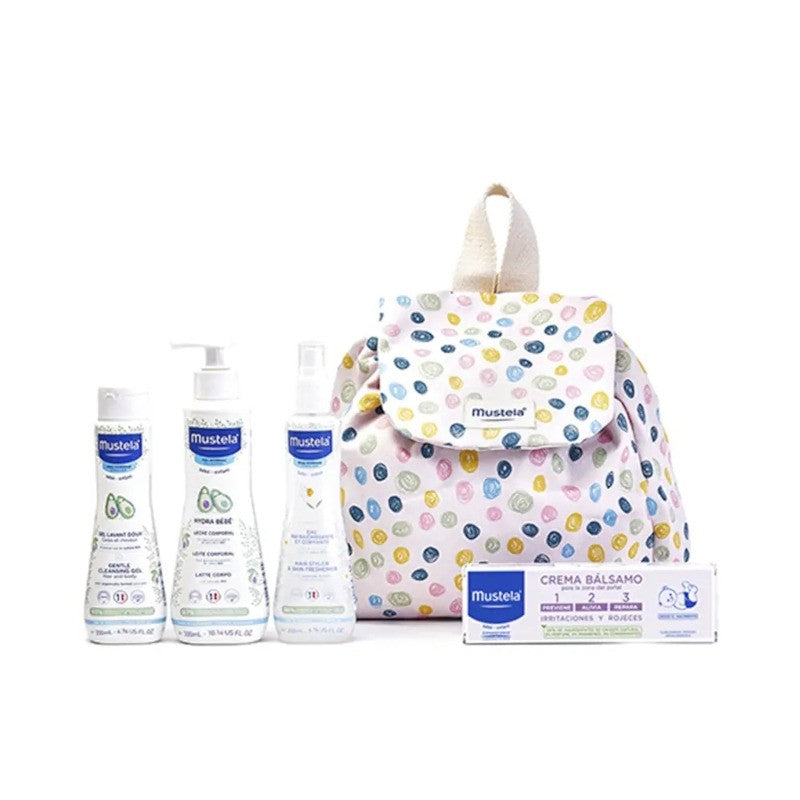 MUSTELA Mochila Littlemoments Lunares-1