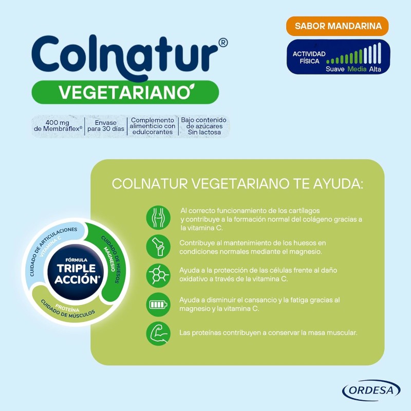 COLNATUR Vegetariano Sabor Mandarina 30 Sobres-3