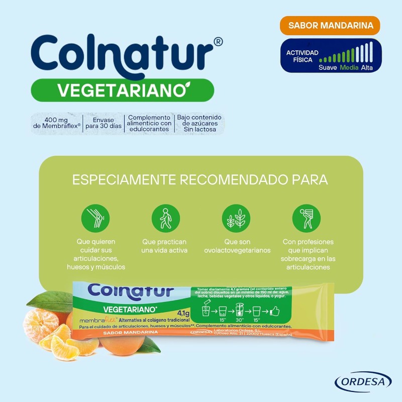 COLNATUR Vegetariano Sabor Mandarina 30 Sobres-4