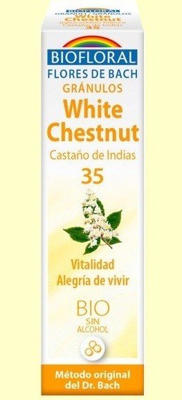 Biofloral White Chestnut - Castaño de Indias 35 (Vitalidad y Alegría de Vivir) Flores de Bach Bio Gránulos Sin Alcohol 9 g-1