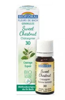 Biofloral Sweet Chestnut - Castaño 30 (Coraje y Fuerza) Flores de Bach Bio Gránulos Sin Alcohol 9 g-1