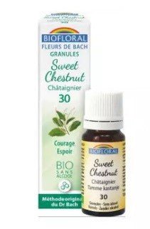 Biofloral Sweet Chestnut - Castaño 30 (Coraje y Fuerza) Flores de Bach Bio Gránulos Sin Alcohol 9 g-1